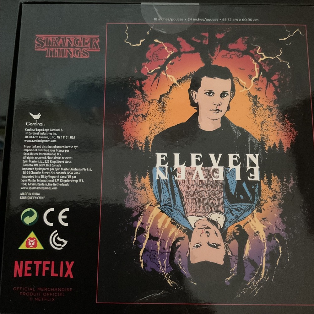 Stranger Things Eleven 500 Piece Jigsaw Puzzle Netflix Cardinal 18x24 new sealed